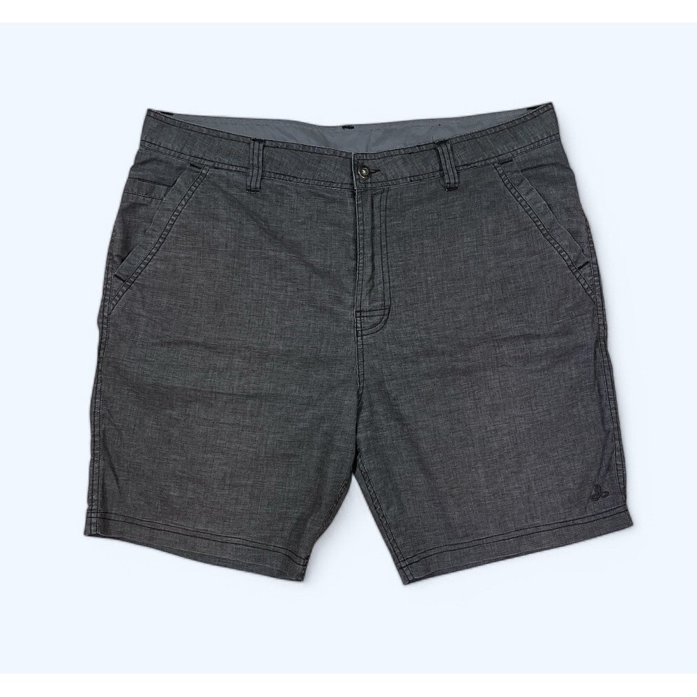 PRANA FURRO SHORTS MENS SIZE 38 GRAY LIGHTWEIGHT